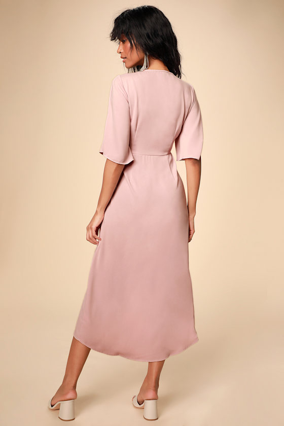 My Type Blush Pink Midi Dress 7