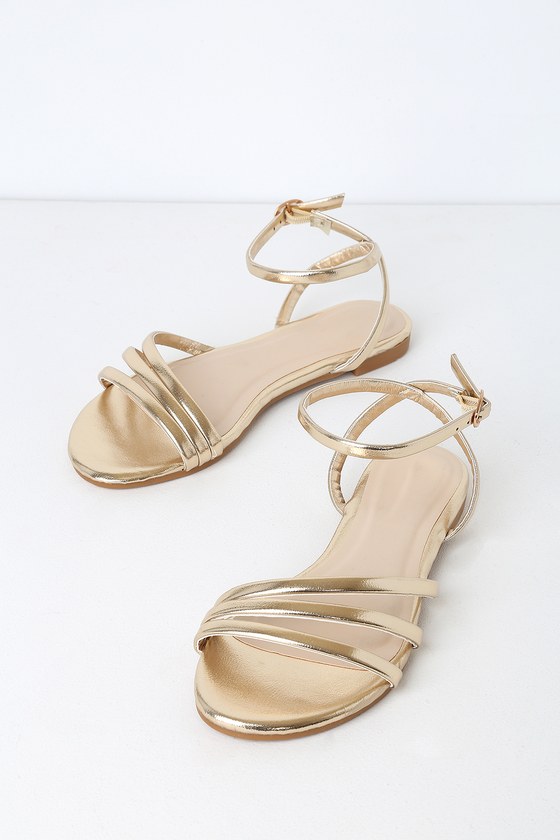 tan and gold sandals