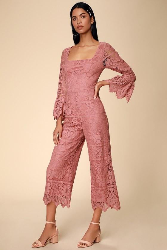 dusty rose jumpsuit