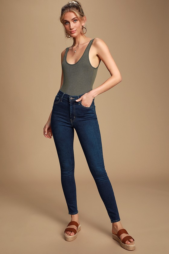 Mile High Dark Wash Super Skinny Jeans
