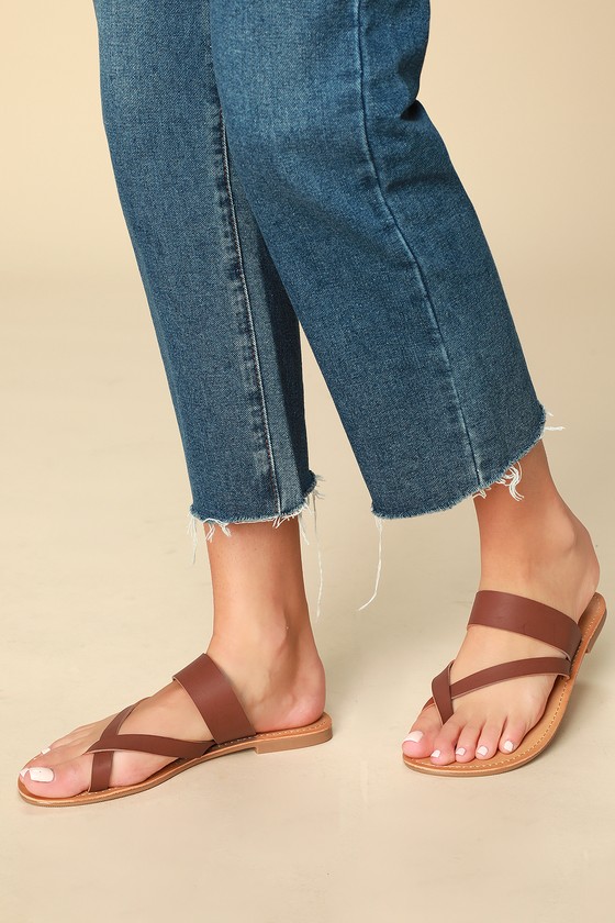 next tan flat sandals