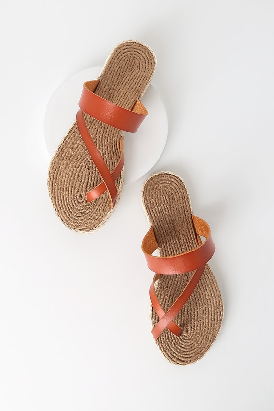 tan espadrille flats