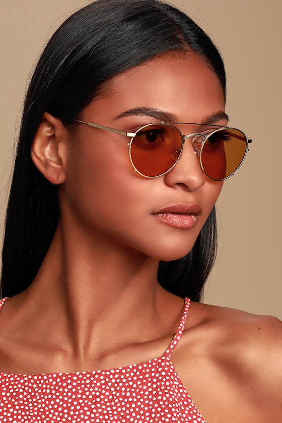 The Tuff Safari Gold Round Sunglasses 1