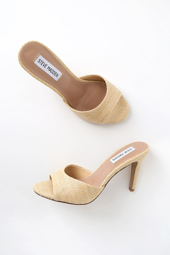 Erin Natural Raffia High Heel Sandals 3