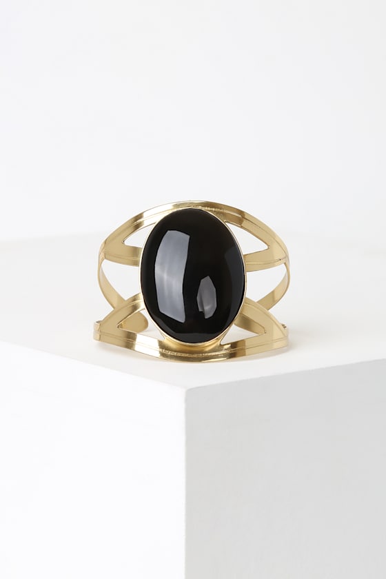 Jack Gold and Black Cuff Bracelet 2