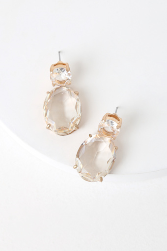 Glamour Gold Rhinestone Earrings 2