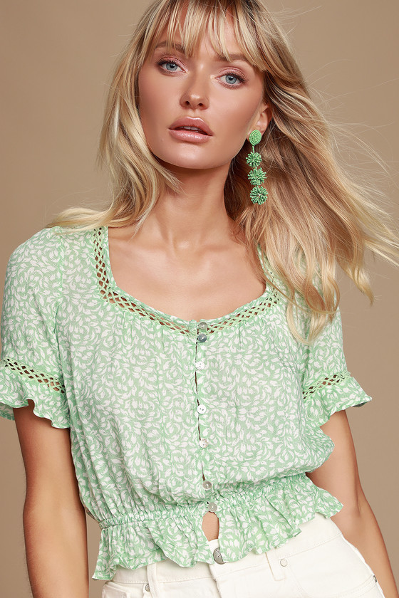 sage green womens tops