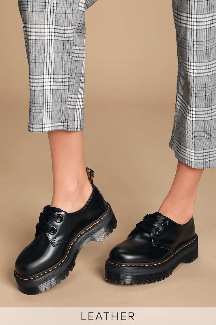 Doc Martens Black Platform Oxfords Martens Holly Doc Martens