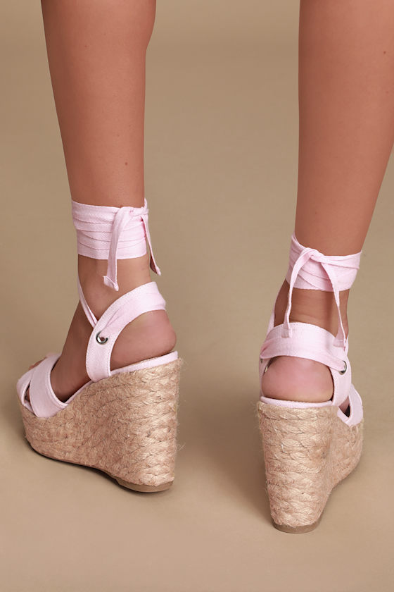 espadrille wedges lace up