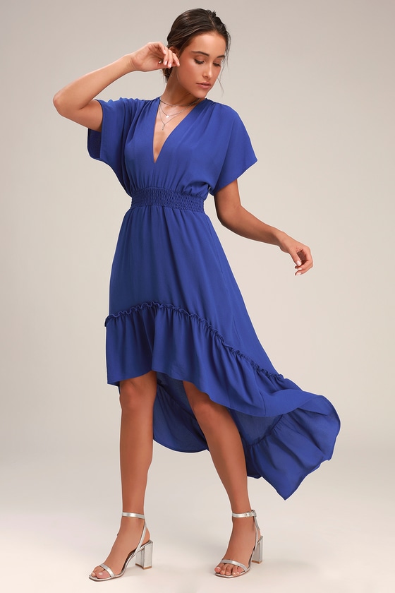 royal blue high low top