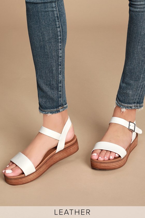 Steve Madden Aida - White Leather 