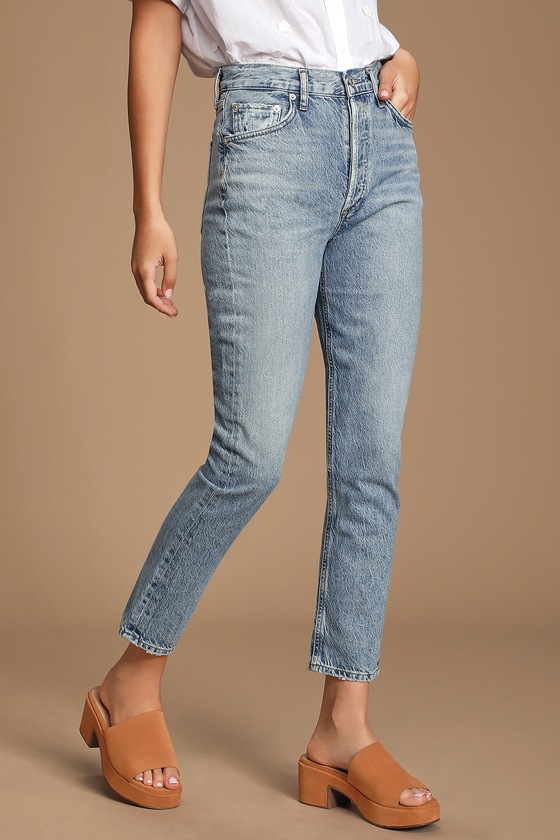 green wash jeans
