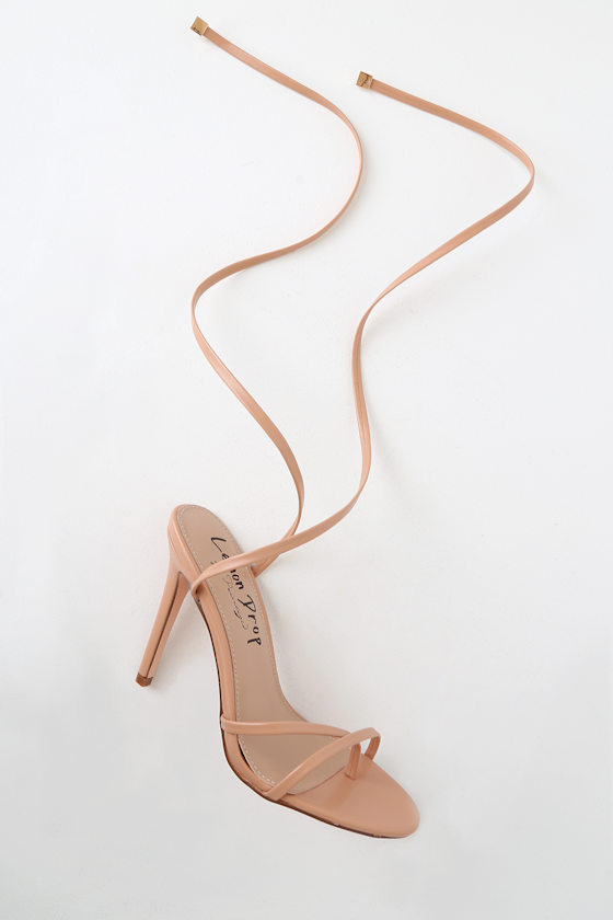 Pescara Tan Lace-Up Heels 2