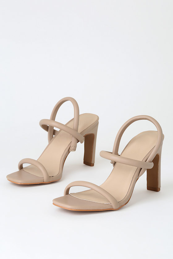 Lillia Nude High Heel Sandals 1