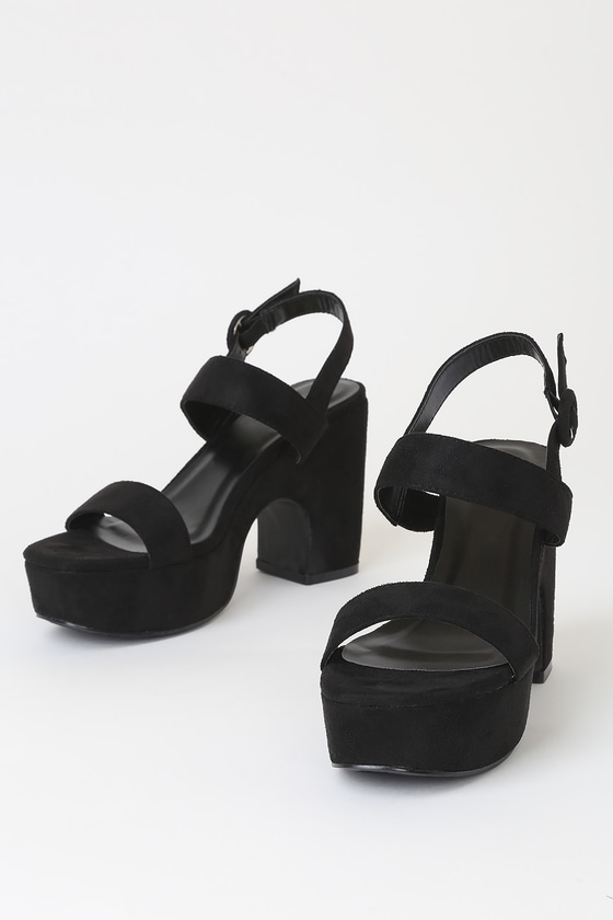 90s black sandals