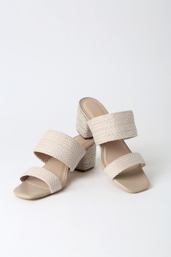 Alexis Beige Espadrille High Heel Sandals 1