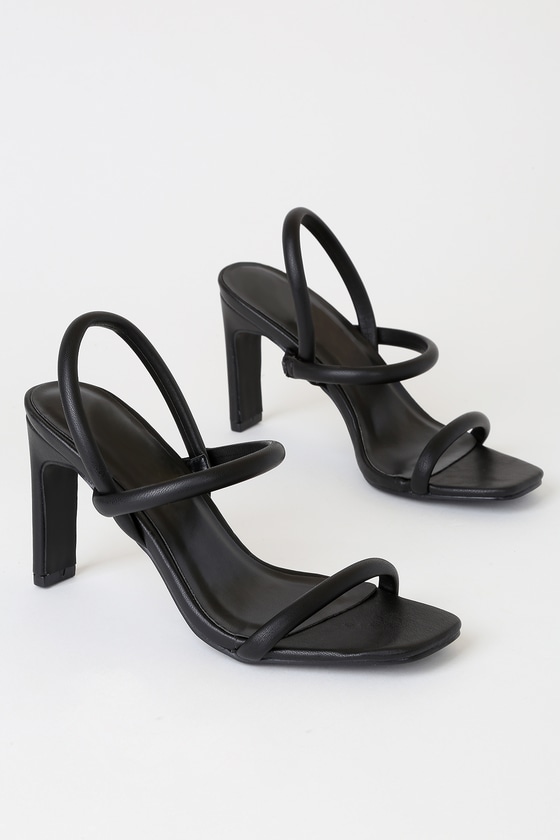 Chic Black Sandals - High Heel Sandals - Vegan Heels - Lulus