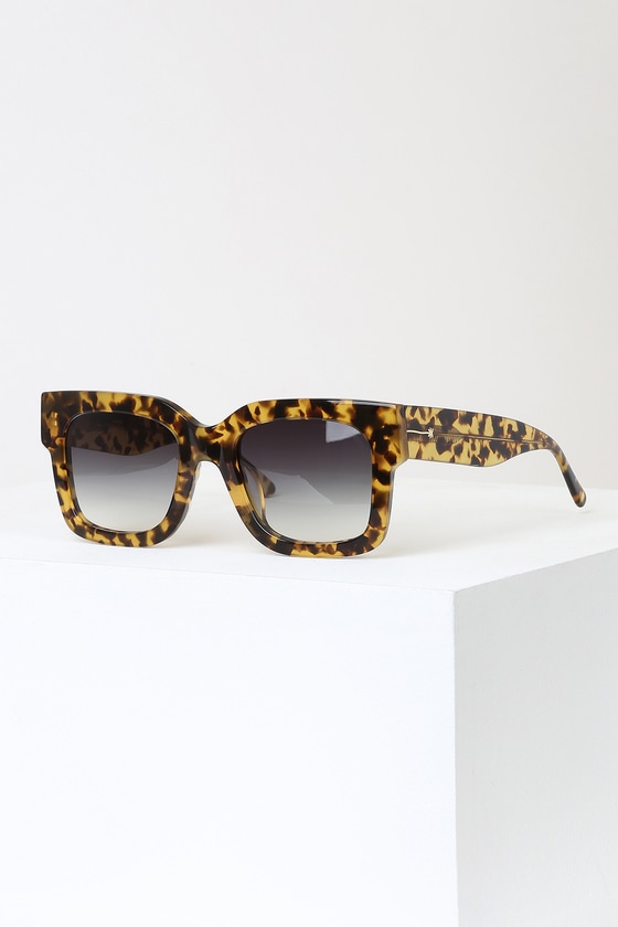 Crap Eyewear The Downtown Purr - Tortoise Square Sunglasses