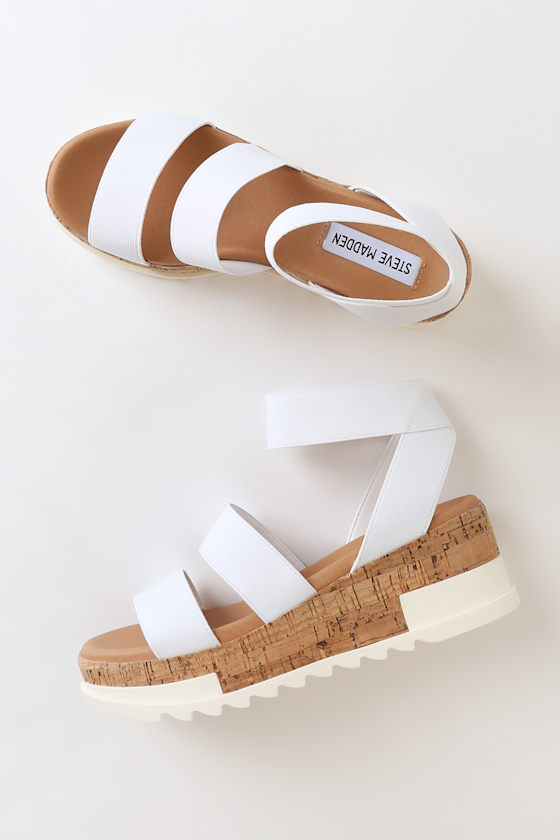 Bandi White Platform Sandals 1