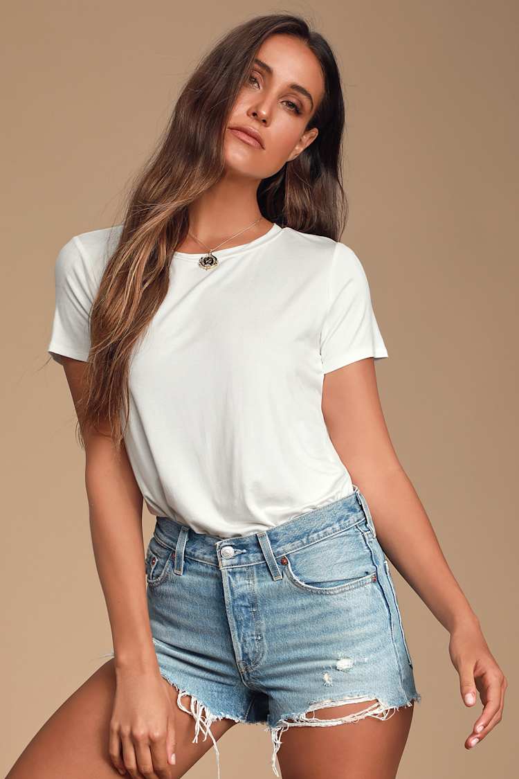 Denim shorts lulus Clearance