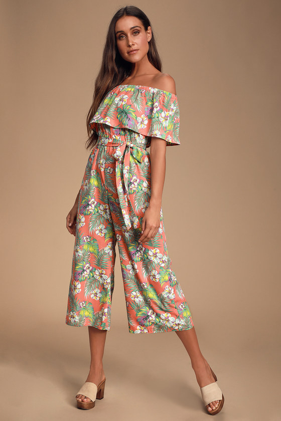 travel print jumpsuit