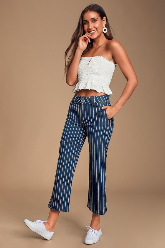 Babe Ivory Smocked Tube Top 8