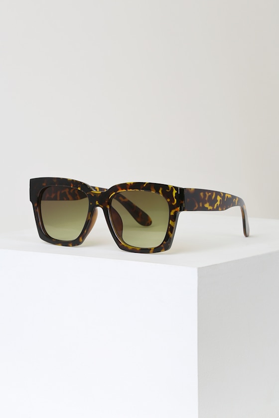 Cute Tortoise Sunglasses Square Sunglasses Tortoise Sunnies Lulus