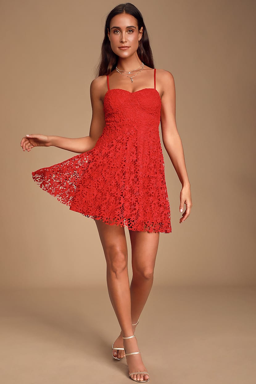 lace bustier skater dress Windsor Sultry Vibes Sheer Lace Corset Skater Dress at Foxvalley Mall in Aurora, IL