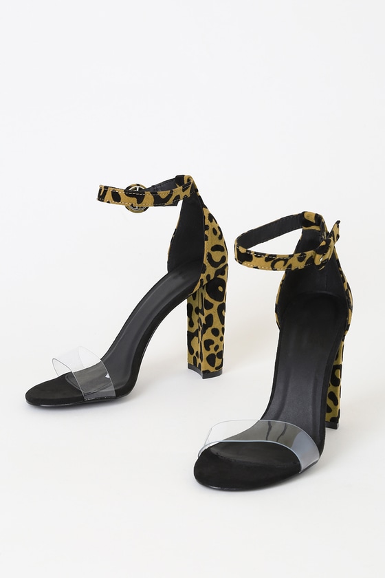 Cute Leopard Heels - Ankle Strap Heels - Leopard Print Heels
