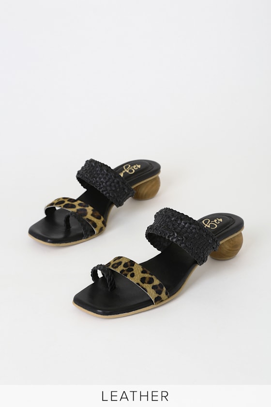 pony hair sandals