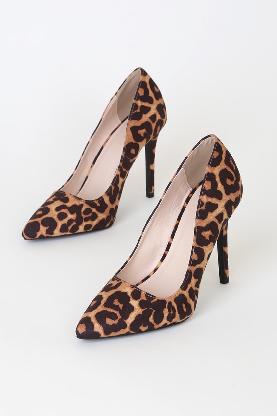 Chic Leopard Pumps - Stiletto Heel - Pointed-Toe Pumps - Lulus