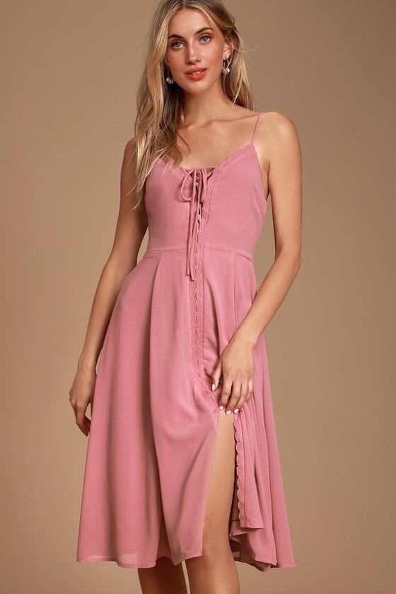 mauve pink gown