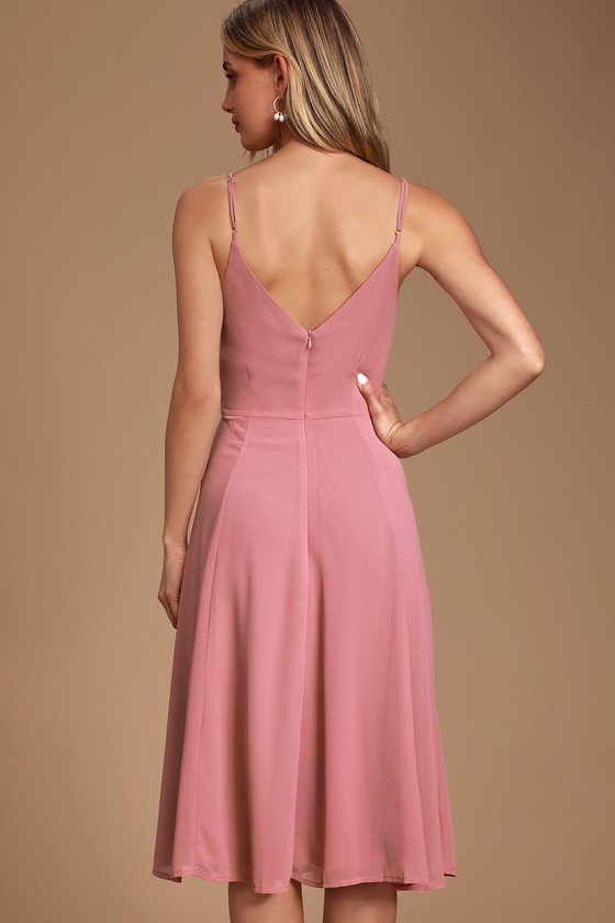 mauve pink gown