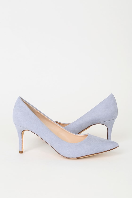 Cassidy Blue Suede Pumps 1