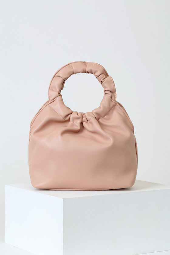 Drita Mauve Pink Scrunch Top Purse 5