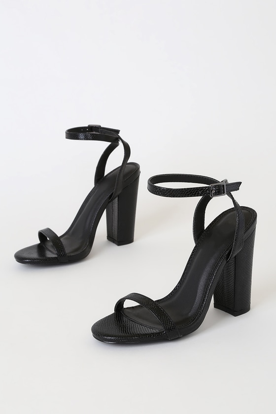 high heels snake ankle