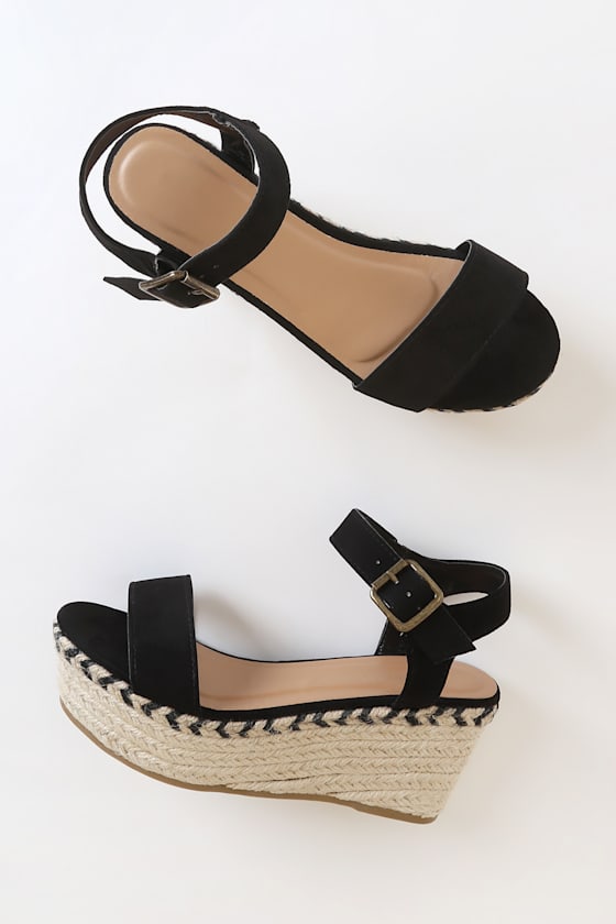 suede wedges