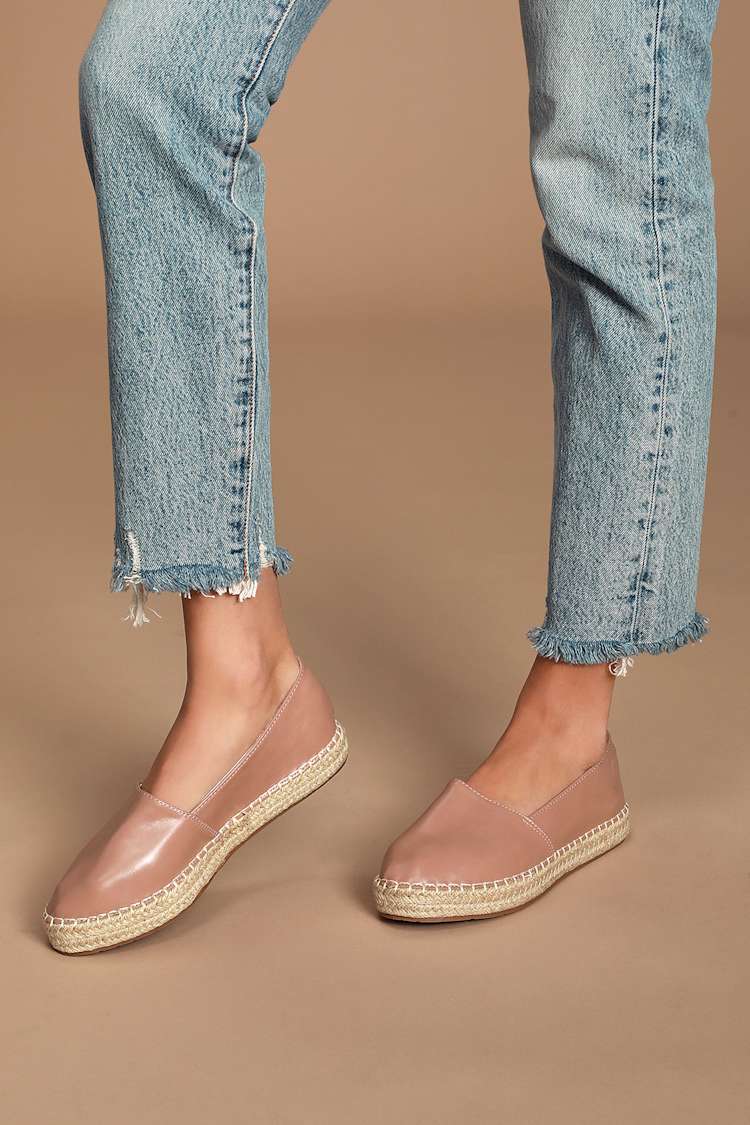 comfy vegan shoes on Cute Pink Flats Espadrille Slip Ons Pink Espadrille Flats Lulus