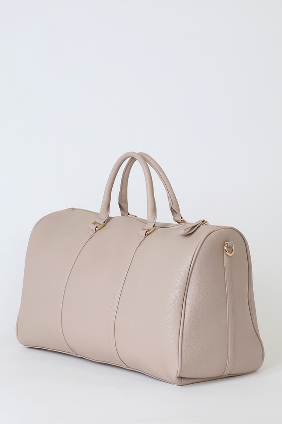 Stay the Night Beige Weekender Bag