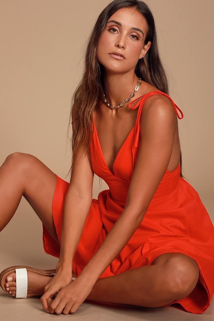 cute red skater dresses Cute Red Dress - Red Midi Dress - Red Skater Dress - Midi Dress