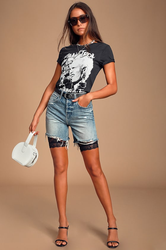 Cute Black Lace Bike Shorts Lace Bike Shorts Lace Shorts Lulus