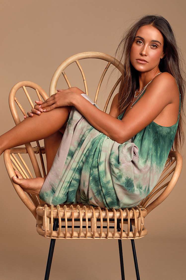 lulus tie dye maxi dress Cool Tie-Dye Dress - Blue Dress - Maxi Dress - $49.00