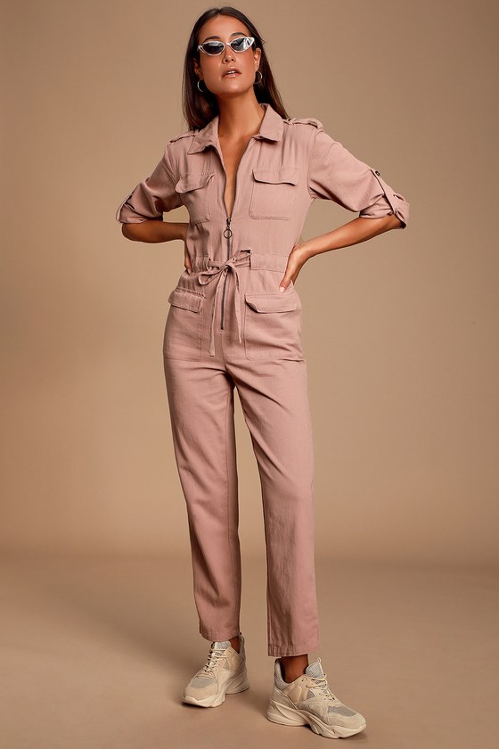 ladies pink boiler suit