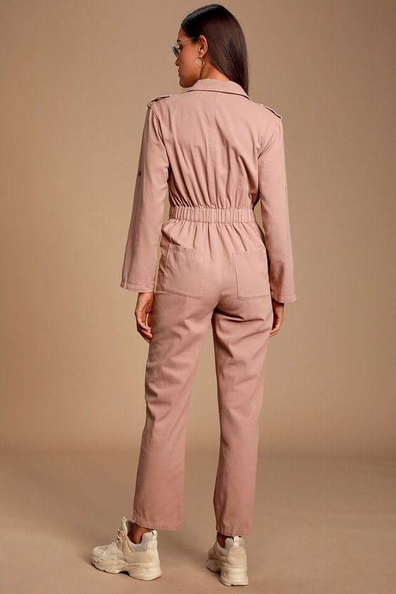 Pink workers hot sale jumpsuit