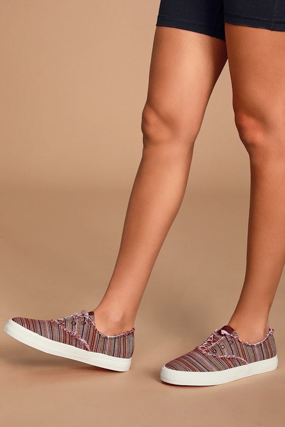 Rocket Dog Afina Red Striped SlipOn Sneakers Sneakers Lulus