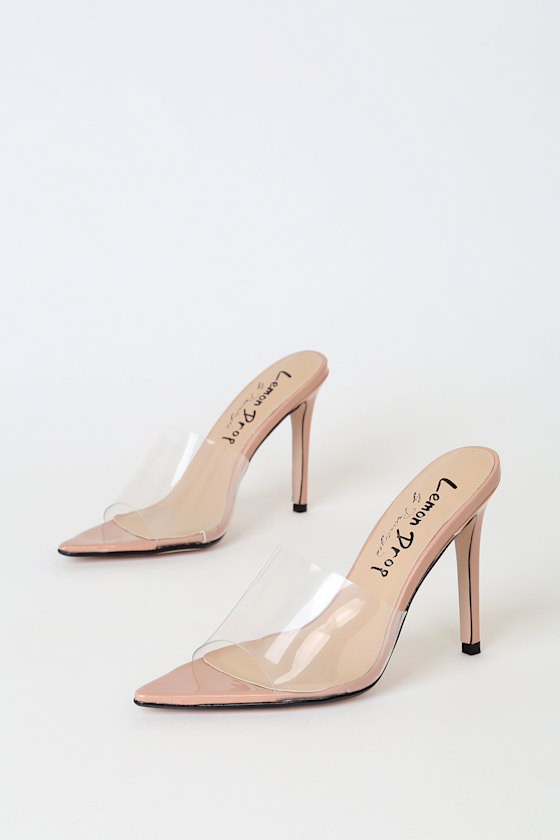 Kaiser Nude Pointed-Toe High Heel Sandals 4