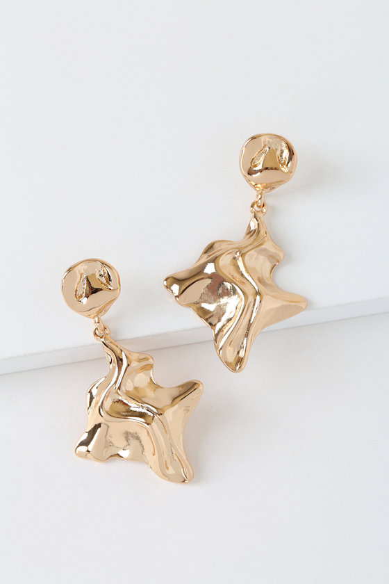Kaylin Gold Statement Earrings 2