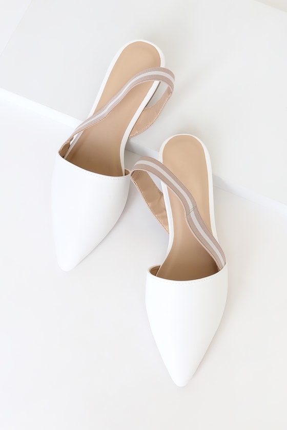 cute white flats