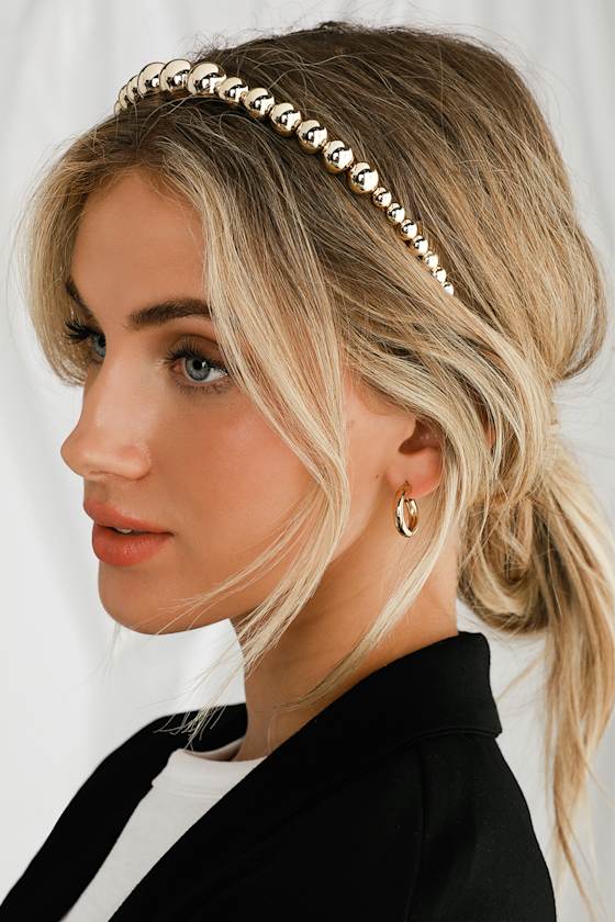 Blair Gold Beaded Headband 1