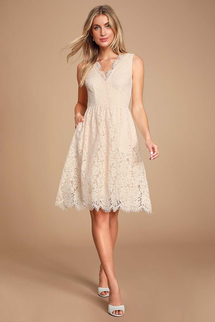 lace midi skater dress Black Long Sleeve Crochet Lace Midi Skater Dress